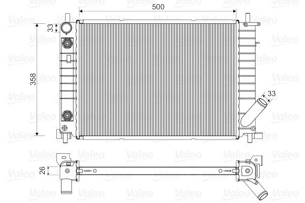 Radiator, engine cooling (731768)