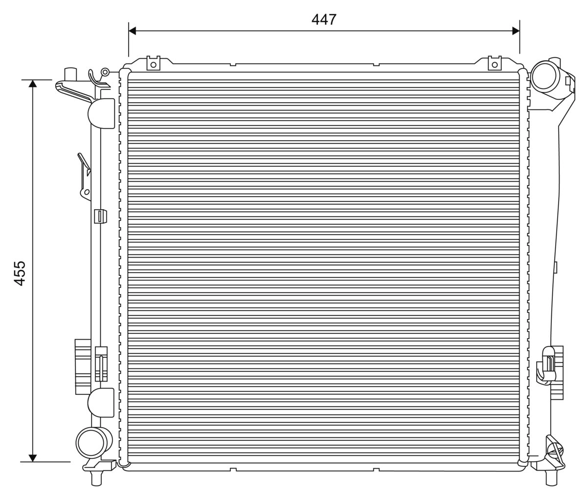 Radiator, engine cooling (701626)
