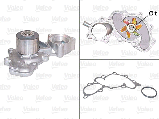 Water Pump, engine cooling (506608)