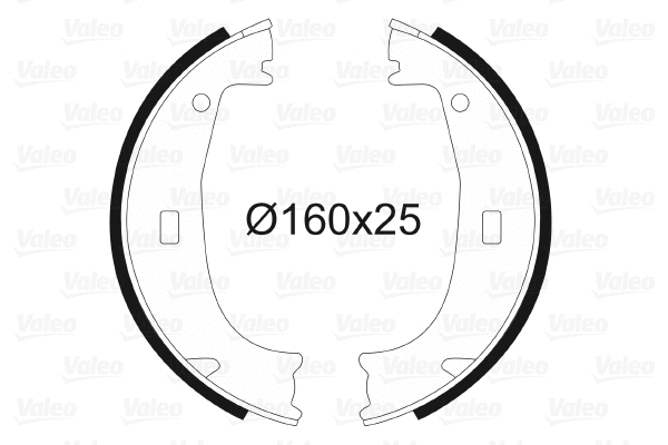Brake Shoe Set, parking brake (562725)