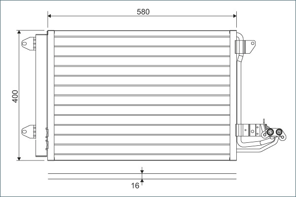 Condenser, air conditioning (817777)