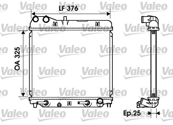 Radiator, engine cooling (734218)