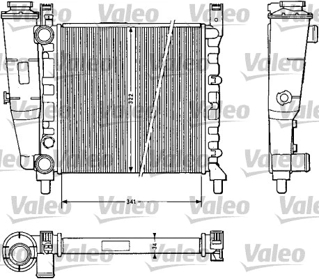 Radiator, engine cooling (811385)