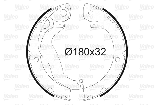 Brake Shoe Set, parking brake (564173)