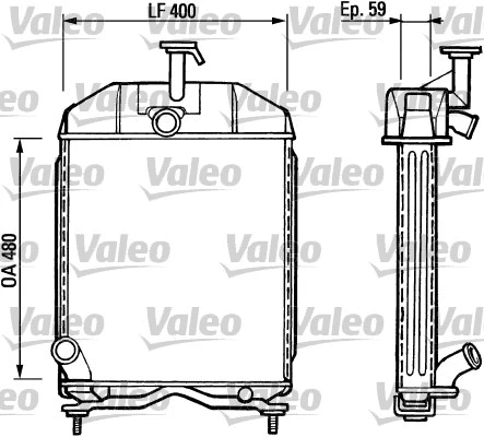 Radiator, engine cooling (730804)