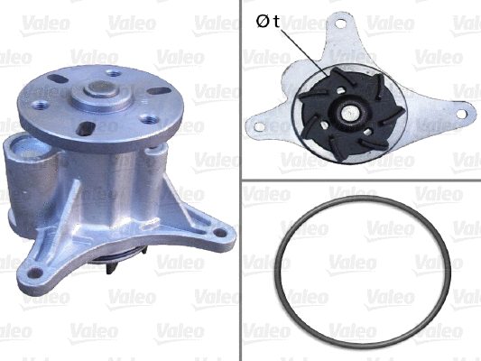 Water Pump, engine cooling (506952)