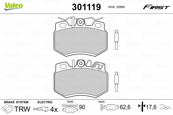 Brake Pad Set, disc brake