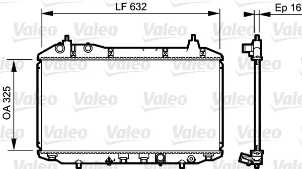 Radiator, engine cooling (735241)