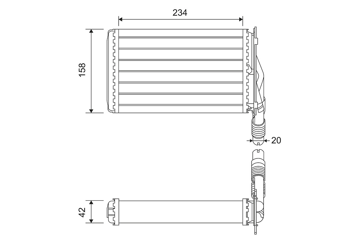 Heat Exchanger, interior heating (812223)