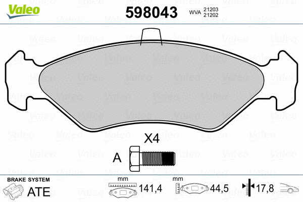 Brake Pad Set, disc brake