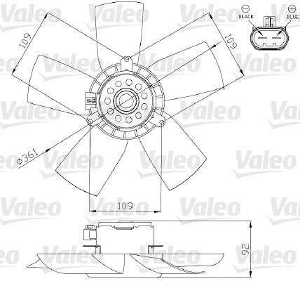 Fan, engine cooling (696279)