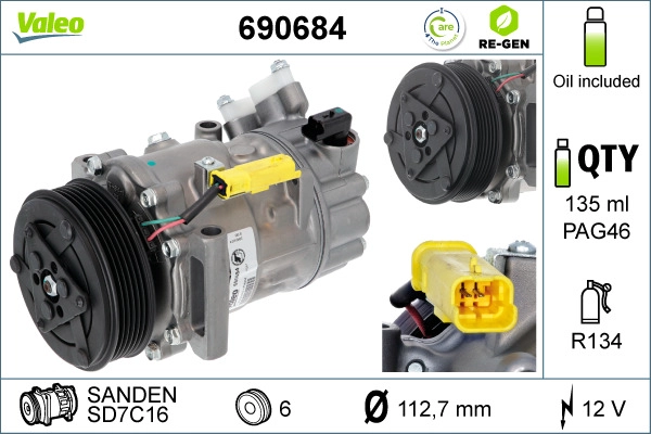 Compressor, air conditioning (690684)