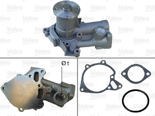 Water Pump, engine cooling (506778)
