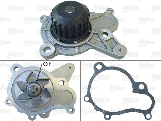 Water Pump, engine cooling (506814)