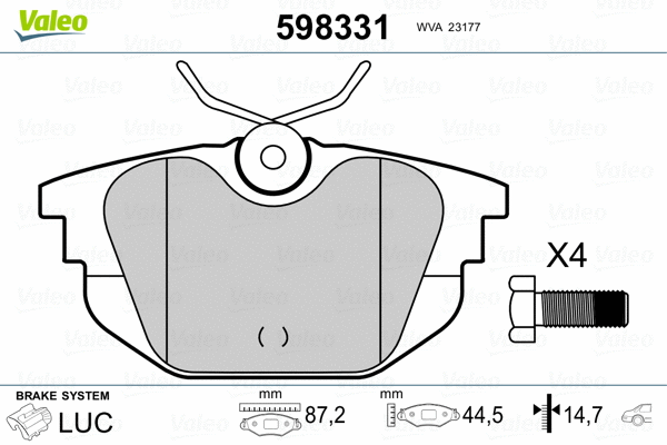 Brake Pad Set, disc brake