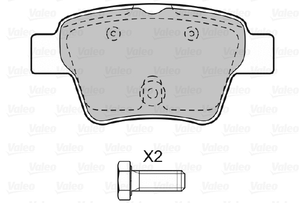 Brake Pad Set, disc brake (598702)