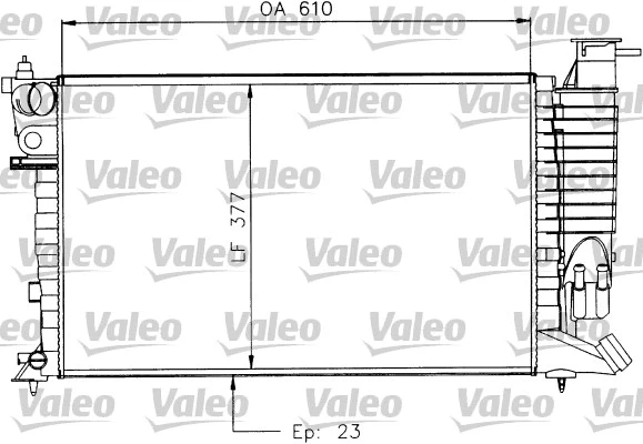 Radiator, engine cooling (730927)