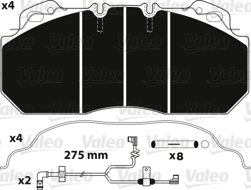 Brake Pad Set, disc brake (882218)
