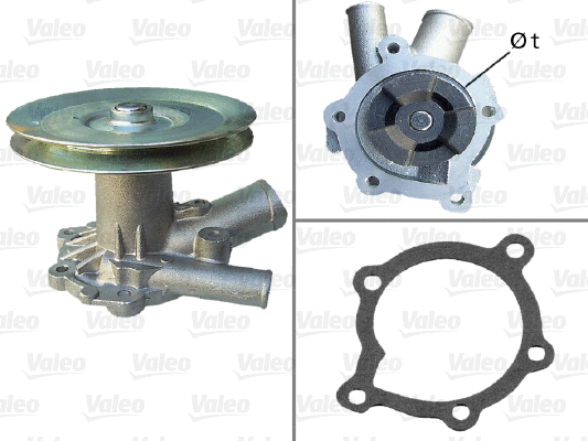 Water Pump, engine cooling (506342)