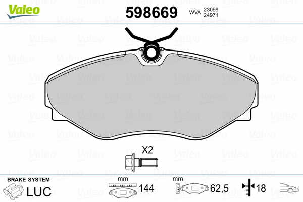 Brake Pad Set, disc brake