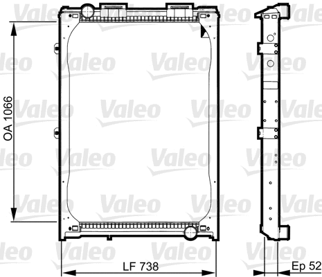 Radiator, engine cooling (733529)