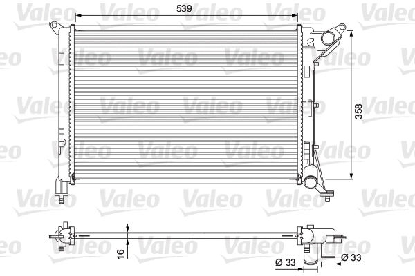 Radiator, engine cooling (701730)