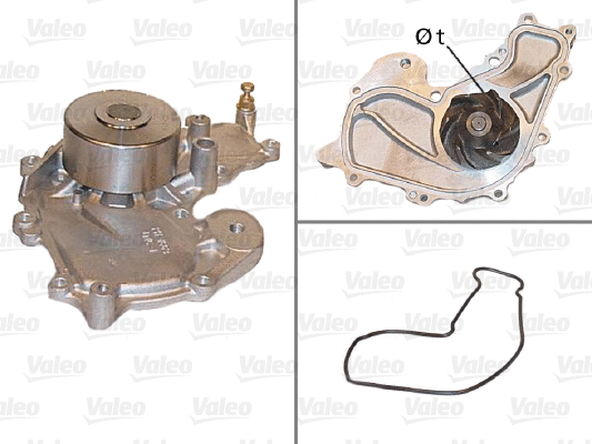 Water Pump, engine cooling (506540)