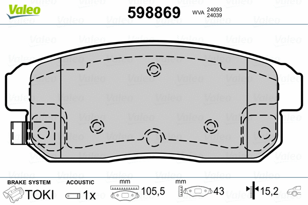 Brake Pad Set, disc brake