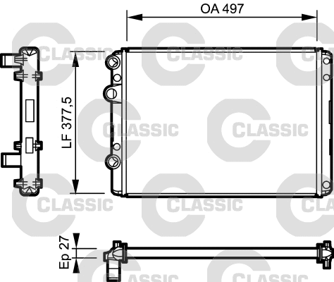 Radiator, engine cooling (232953)