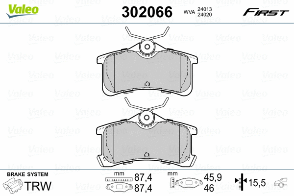 Brake Pad Set, disc brake