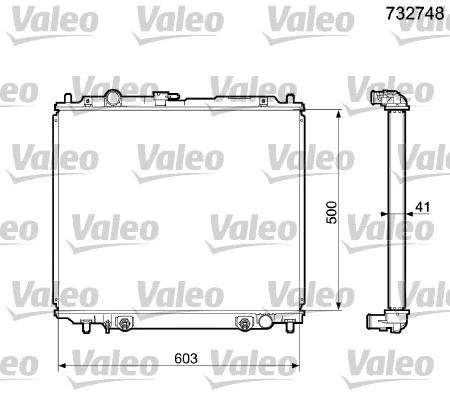 Radiator, engine cooling (732748)