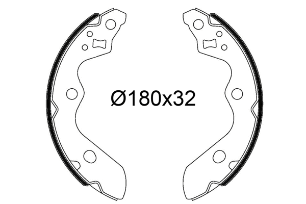 Brake Shoe Set (564321)
