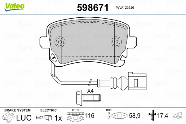 Brake Pad Set, disc brake