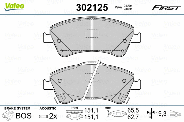 Brake Pad Set, disc brake