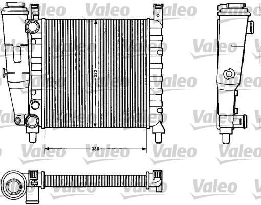 Radiator, engine cooling (883812)