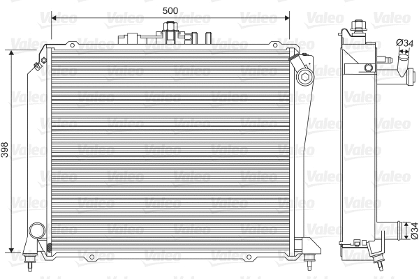 Radiator, engine cooling (701584)