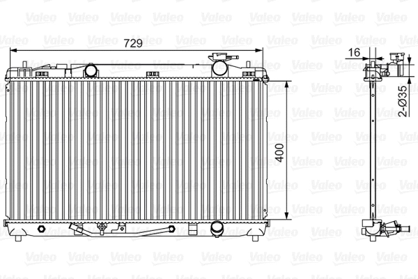 Radiator, engine cooling (701526)