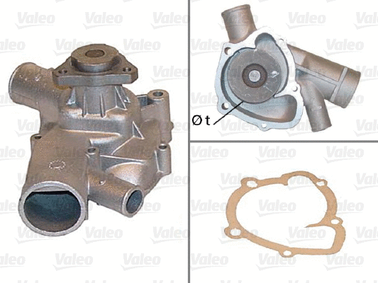 Water Pump, engine cooling (506186)