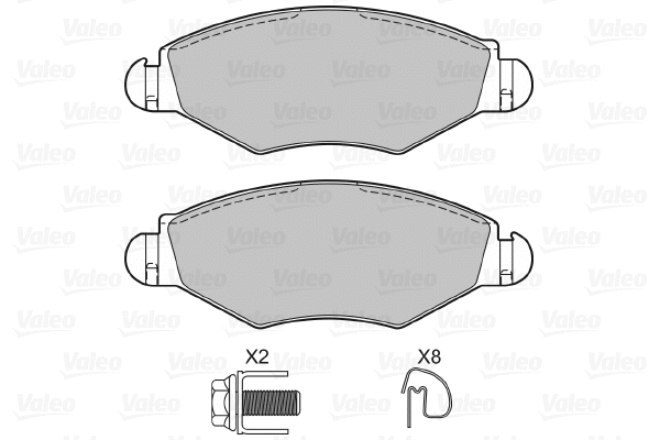 Brake Pad Set, disc brake (598461)