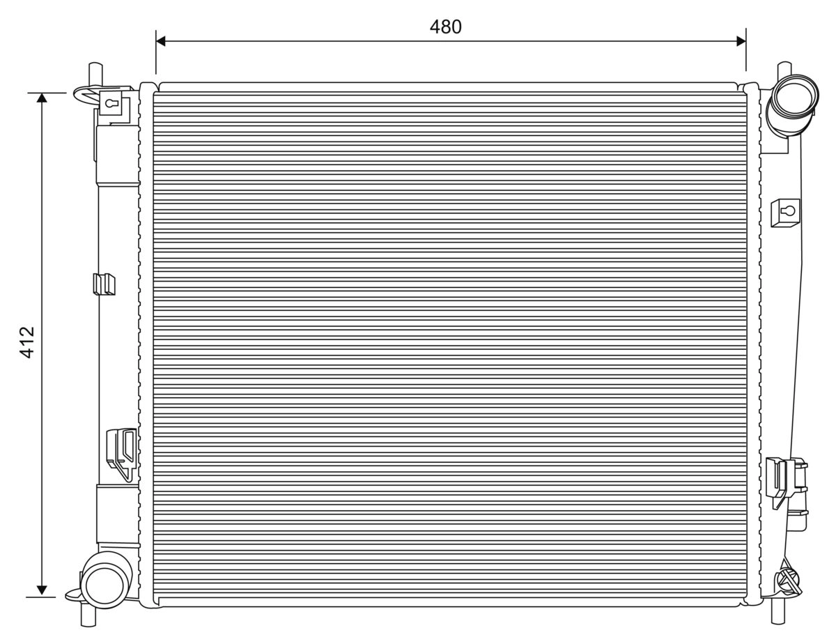 Radiator, engine cooling (701624)