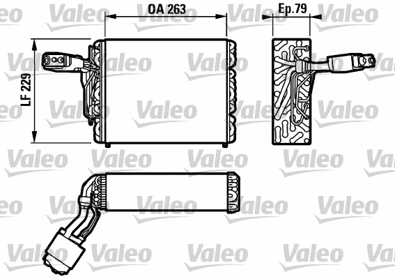 Evaporator, air conditioning (817110)