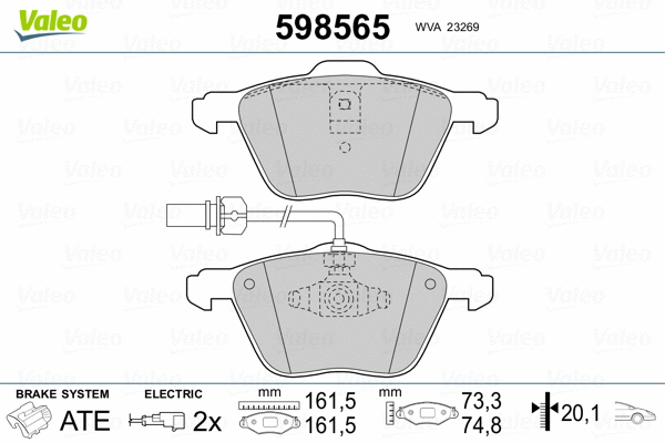 Brake Pad Set, disc brake