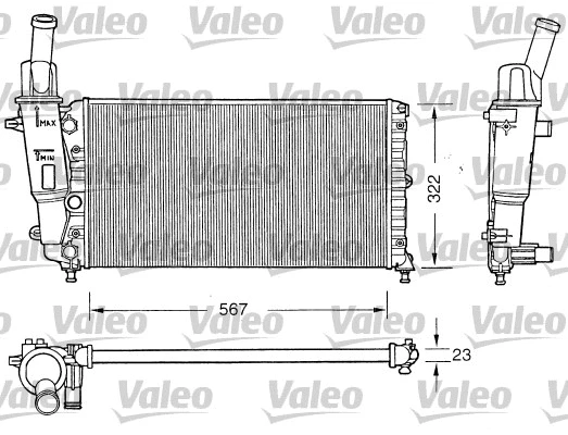 Radiator, engine cooling (731558)