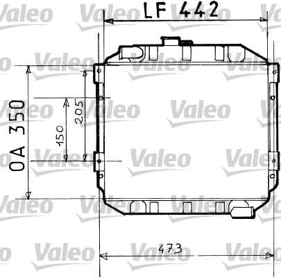 Radiator, engine cooling (730110)