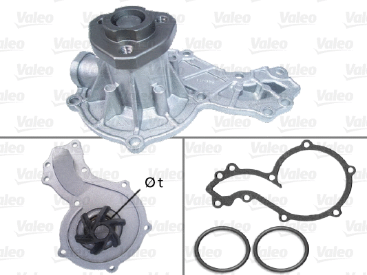 Water Pump, engine cooling (506666)