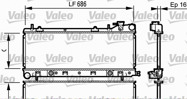 Radiator, engine cooling (734577)