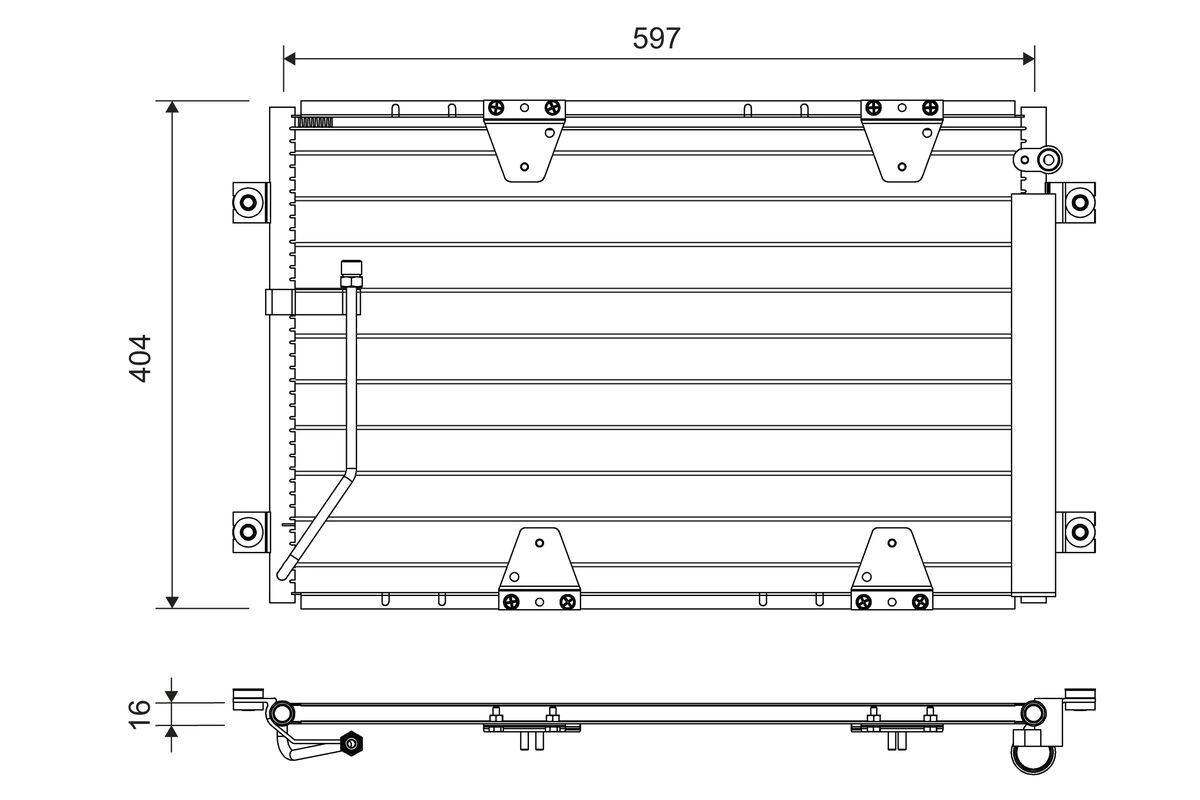Condenser, air conditioning (822711)