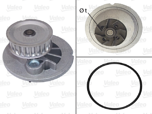Water Pump, engine cooling (506703)