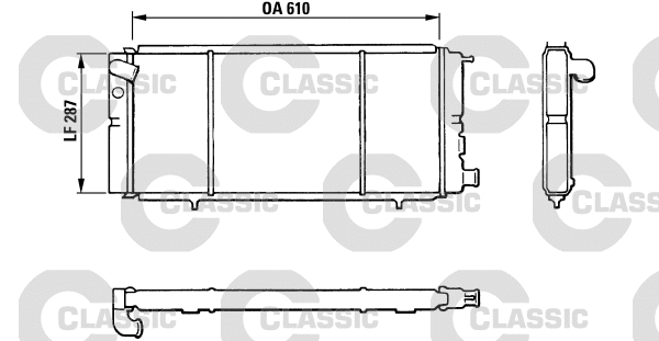 Radiator, engine cooling (310827)
