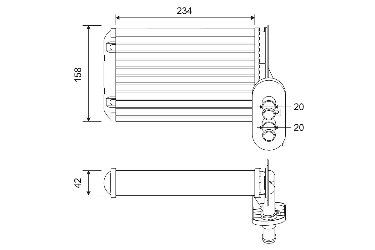 Heat Exchanger, interior heating (812030)